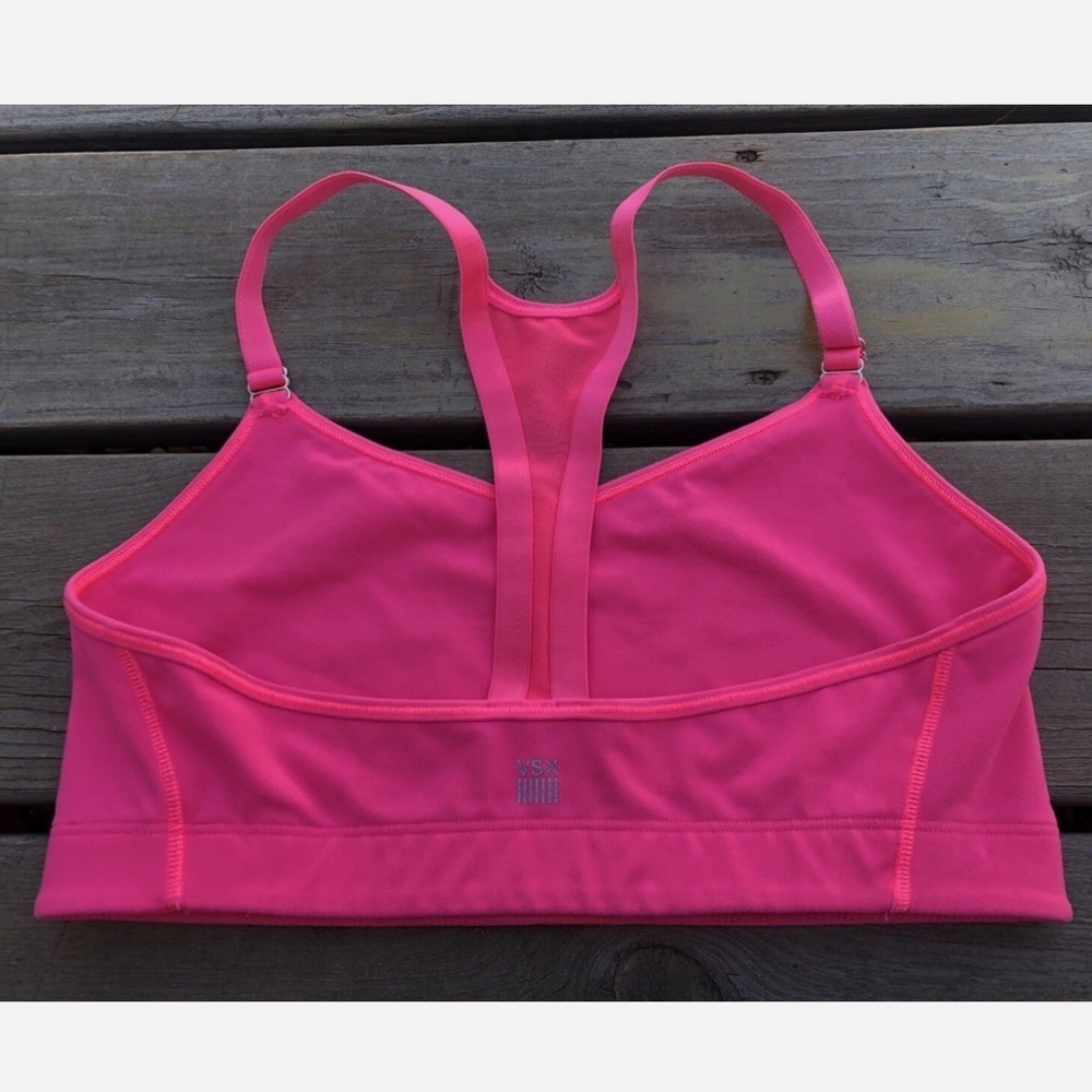 Victoria’s Secret VSX Sport The Player Cami Sports Bra Bright Pink - Picture 3 of 4